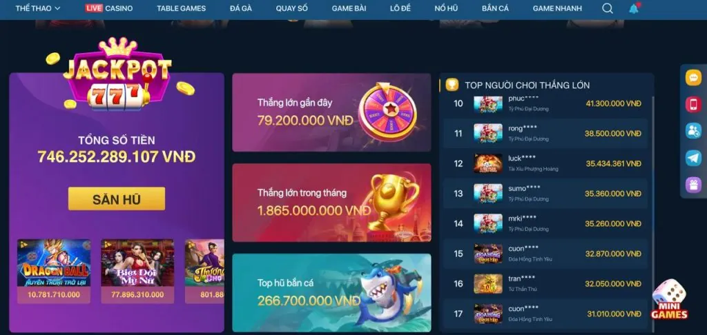 Thưởng nạp lại hàng ngày tại 36win