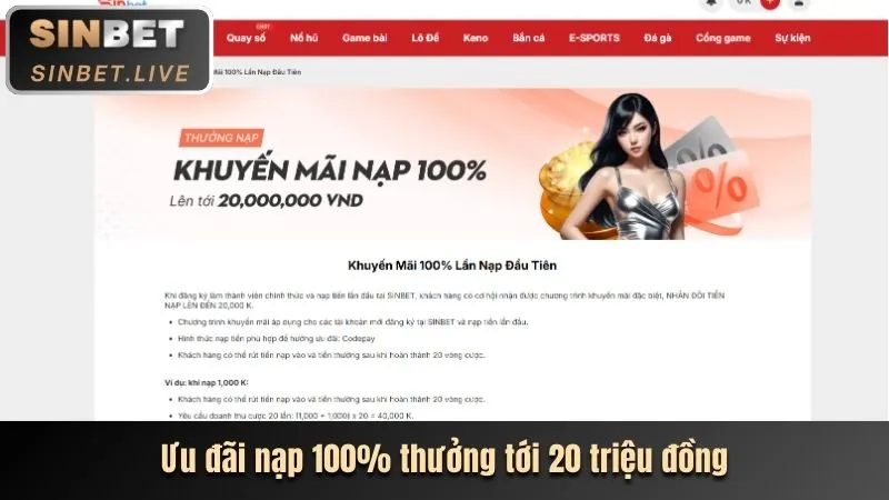 Khuyến mãi nạp lại hàng ngày tại 36win